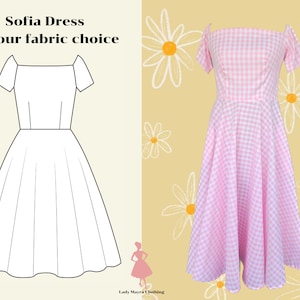SOFIA CUSTOM MADE Dress in Your Choice Of Fabric Vintage Dress Bridesmmaid Dress 50s Party Dress Prom Dress Plus Size Clothing Made To Order