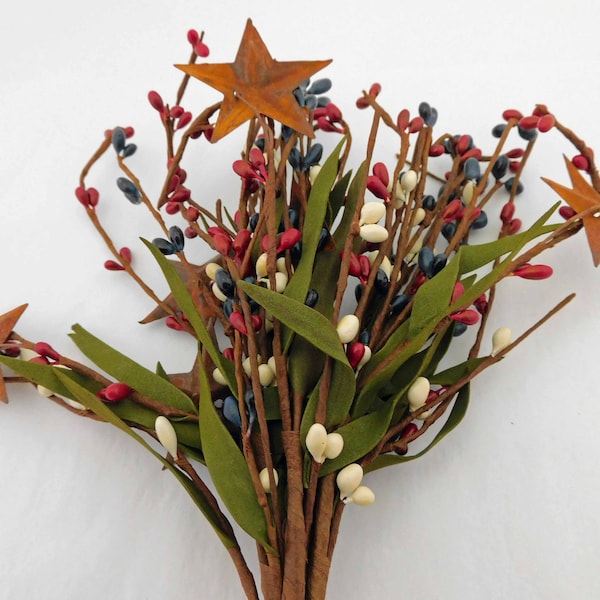 Patriotic Floral Picks Etsy