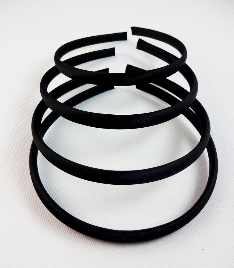 thin black hair band