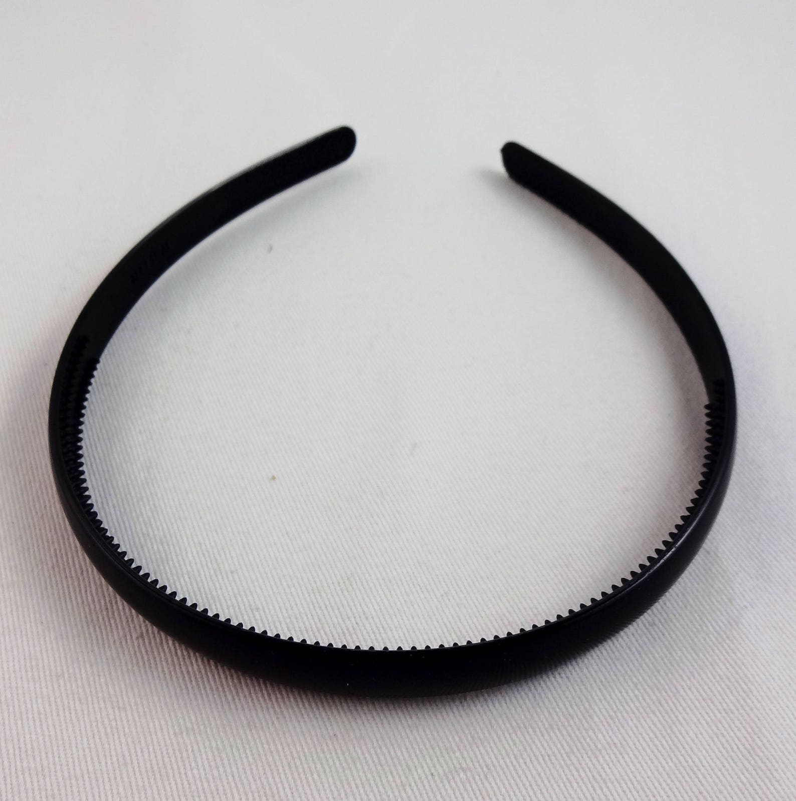 Black Plastic Headbands Set of Three 1/2 Inch Wide for DIY Etsy