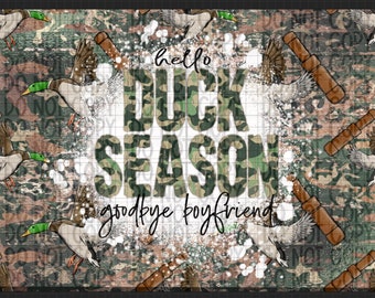 Tumbler wrap. Duck hunting. Goodbye boyfriend. Duck season. Camo. Seamless