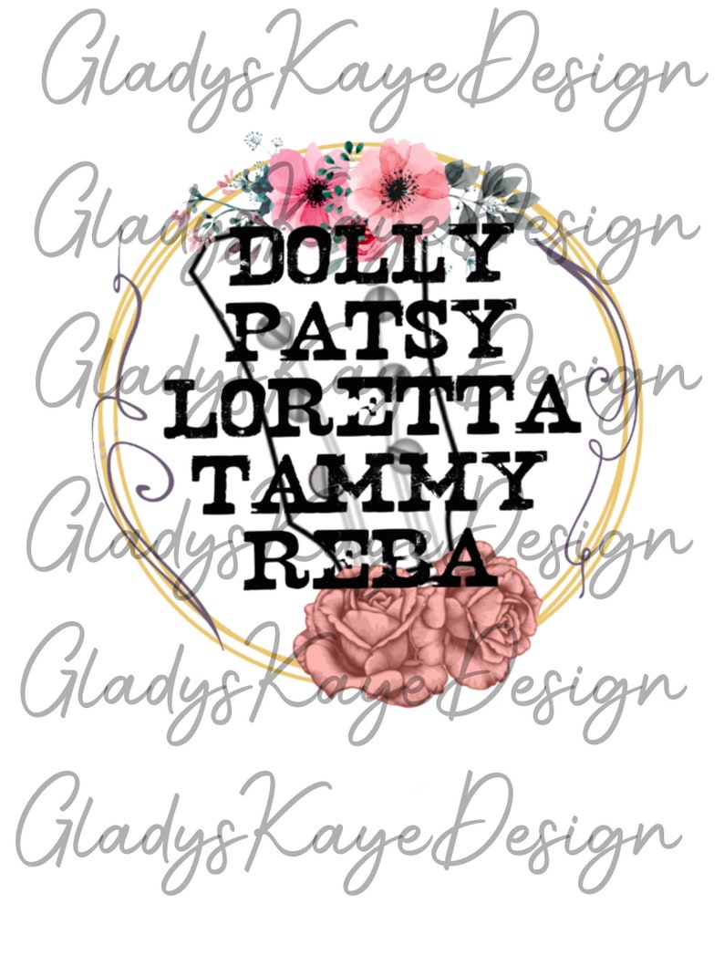 Download Dolly Patsy Loretta Tammy Reba PNG Instant Download ...