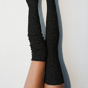 Thigh High Socks Black Knee High Women 