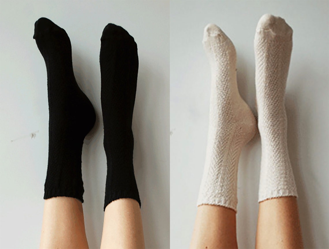 Black and White Basics Socks Gift Pack Crew Socks Everyday Etsy