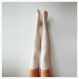 ivory thigh high boots
