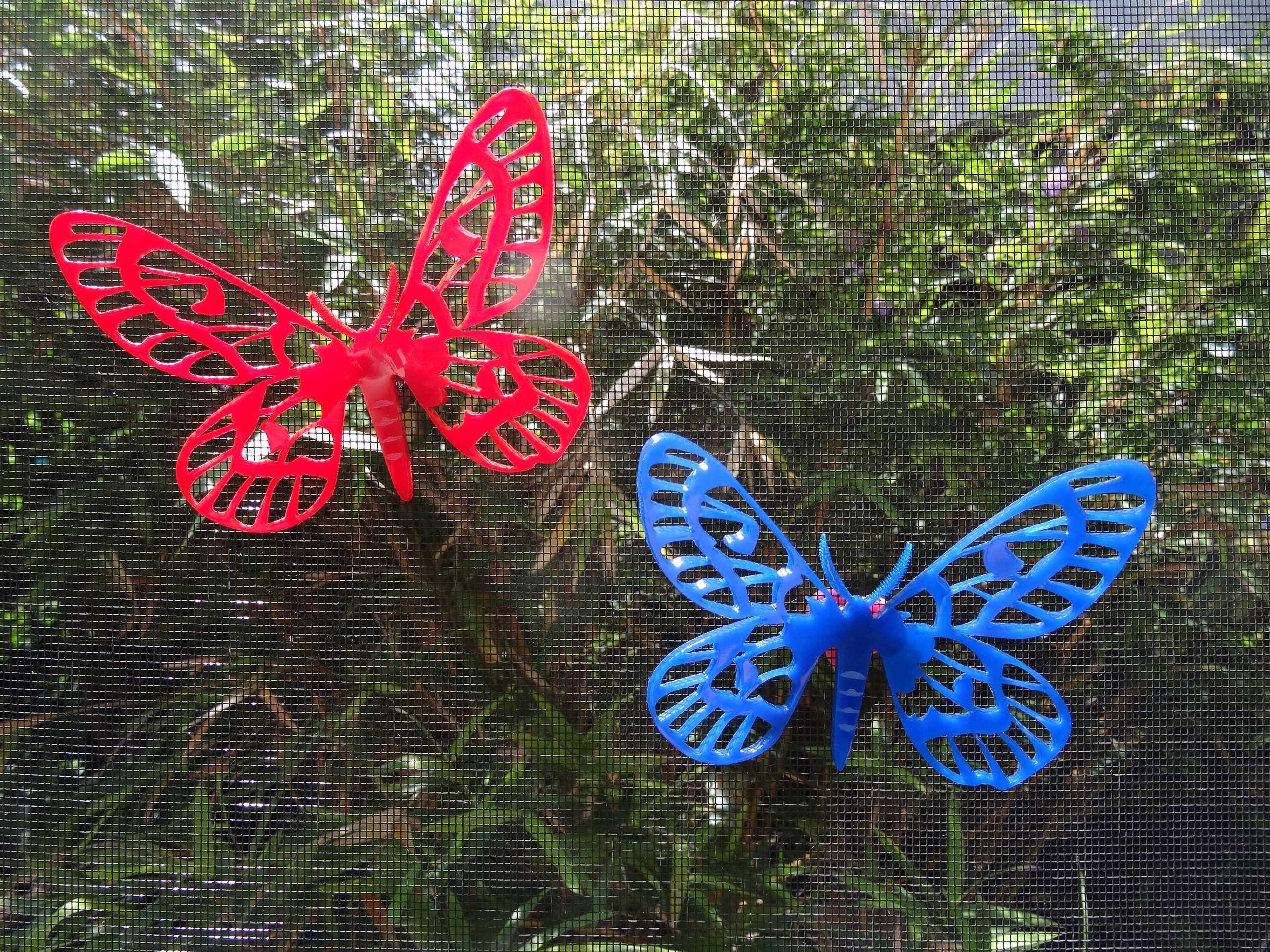 Butterfly 3D Screen Door Saver Decor Screen Door Etsy Canada