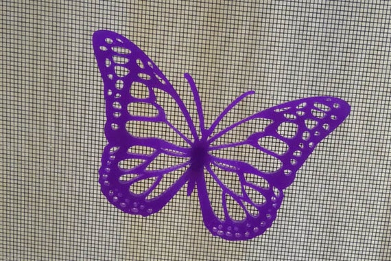 3d Screen Door Saver Magnet Monarch Butterfly Purple Etsy