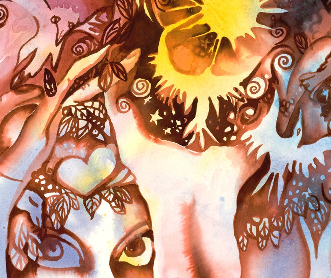 Boho Wall Art Prints New Age Meditation Art Inspirational Art