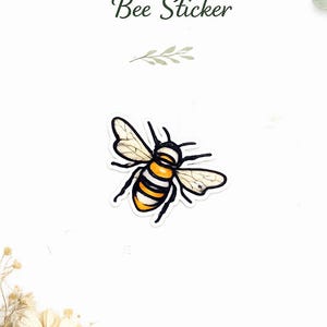 Bee Sticker - Waterproof Vinyl Decal for Laptop, Hydro Flask