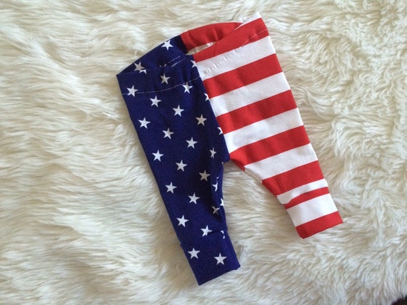 Items similar to Stars and Stripes Cuffed Leggings on Etsy
