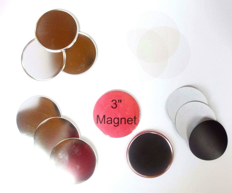 Tecre Button Press 3 Inch Magnet 3 Button Maker Machine Supplies 50 Complete Button Sets Magnet Buttons
