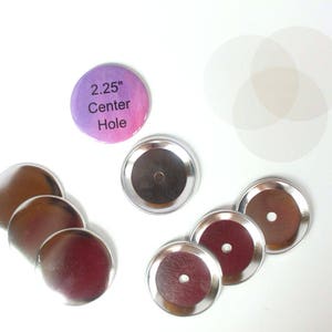 2.25 Inch Center Hole Complete Button Sets for Tecre Button Press - You choose quantity 50-250 Sets - 2.25&quot; Button Supplies