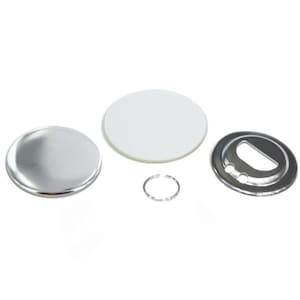 2.25 Inch Metal Bottle Opener MINI Split Key Chain Complete Sets for Tecre Button Press - You choose quantity 25-250 - 2.25&quot; Button Supplies