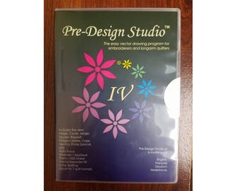 Pre-Design Studio IV - Vector Drawing Software for Machine Embroiderers and Long-Arm Quilters - Digitizing Software Program by Artistitch