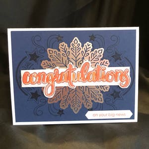 Handmade Congratulations Card, Wedding Congrats, Baby Congrats Card, Engagement Congrats, Congrats Friend Her, New Homeowners Card