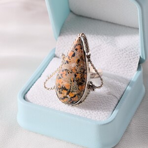 Jasper Sterling Silver Ring: Handcrafted Gemstone, Emotional Healing