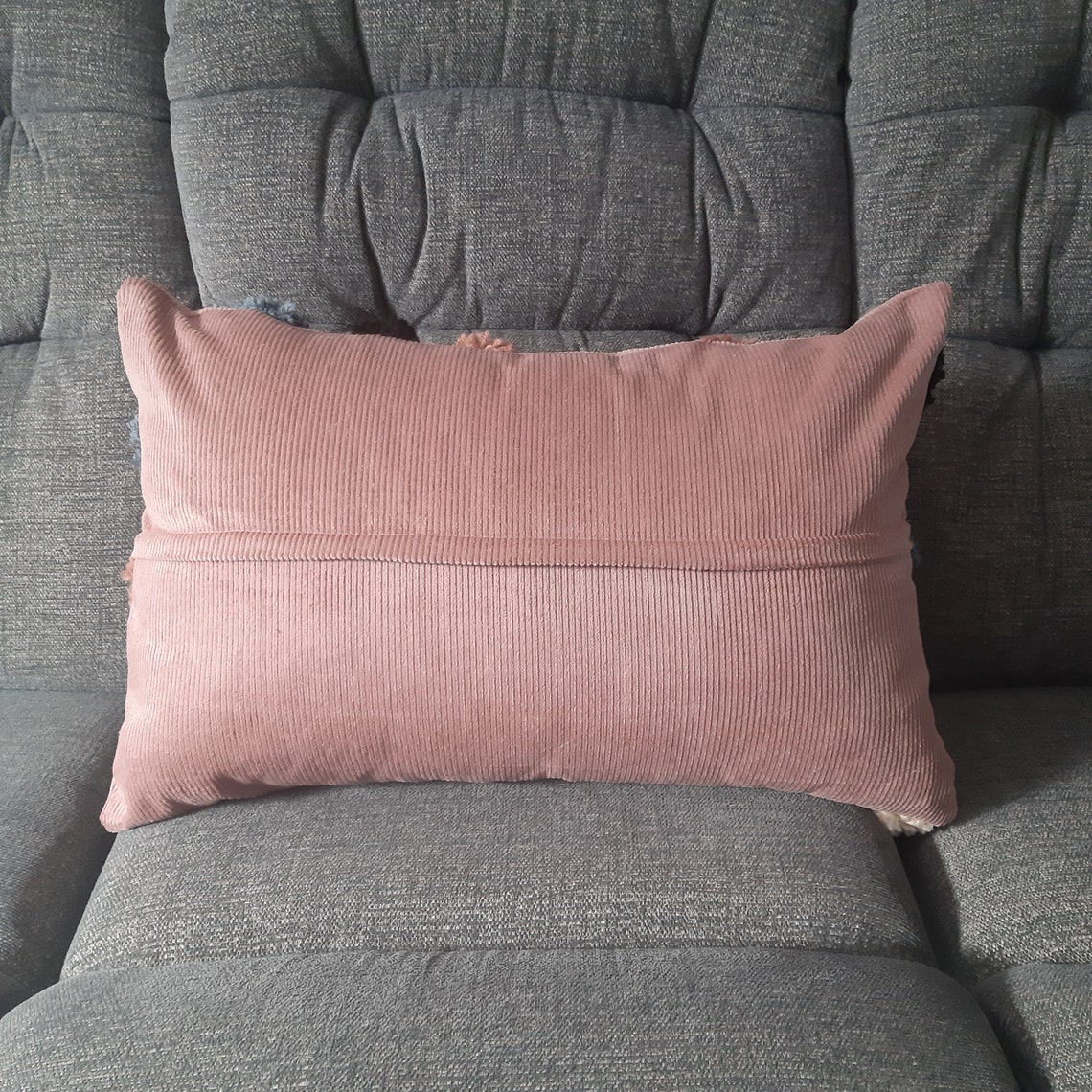 Pattern Tufted Handmade Cushion Pink Corduroy Abstract Design - Etsy UK
