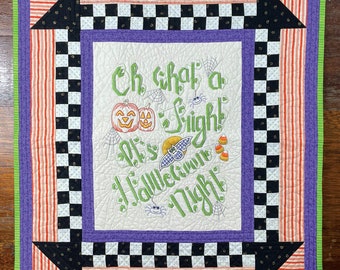 Easy Hand Embroidery Paper Pattern-Oh What a Fright! by Honey's House Quilts-Halloween Wall Hanging