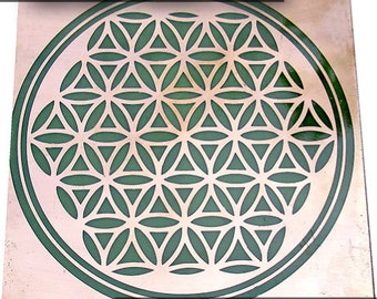 MEGA Flower of Life Intensifier - 20x20 Spiritual Energy Amplifier - Sacred Geometry Wall Art"