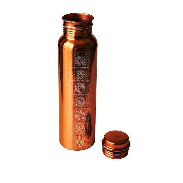 Quantum koperen waterfles: Biofield Detox & Healing-codes