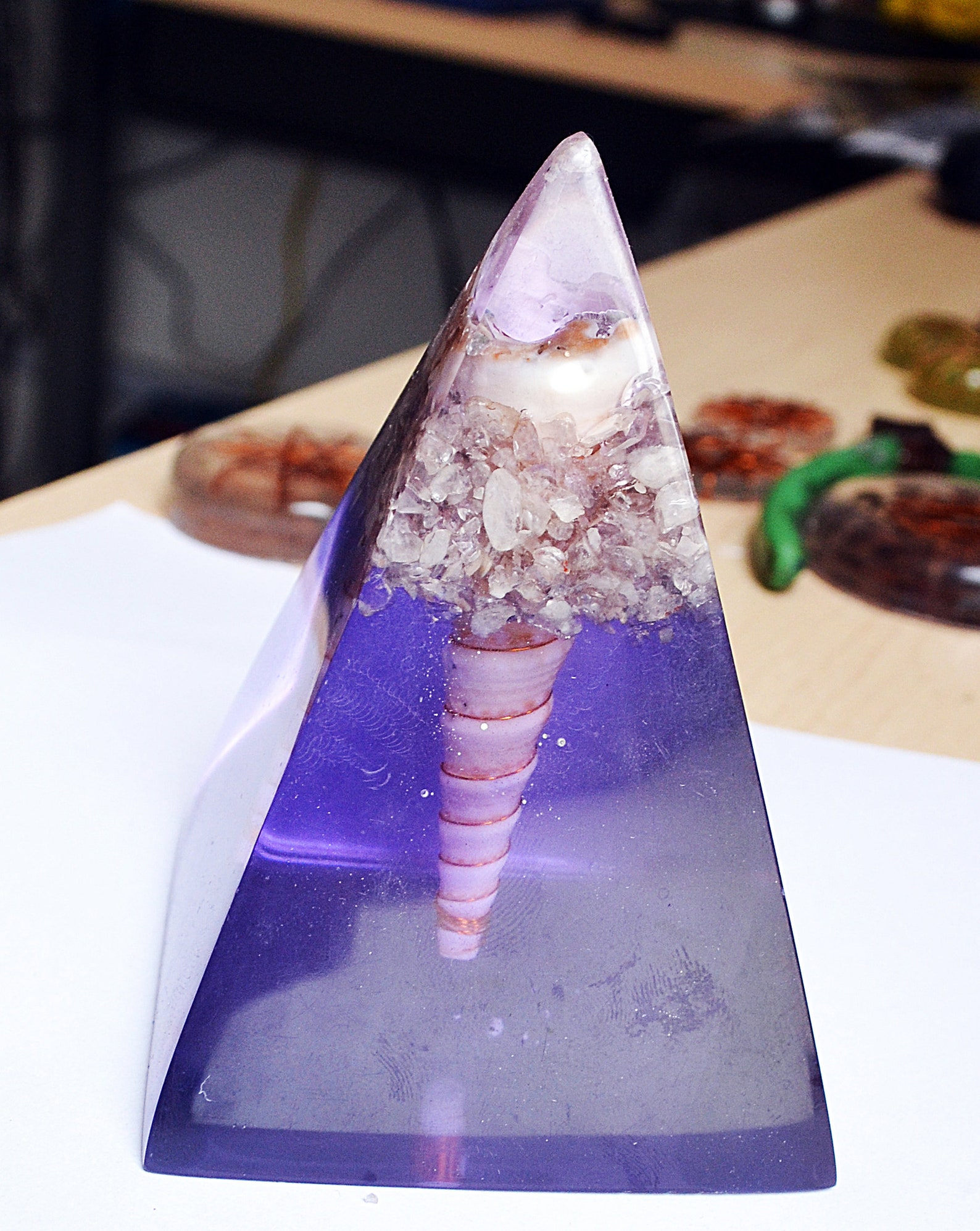 Torsion Field Pyramid Metayantra Pranic Device Quartz Metal - Etsy