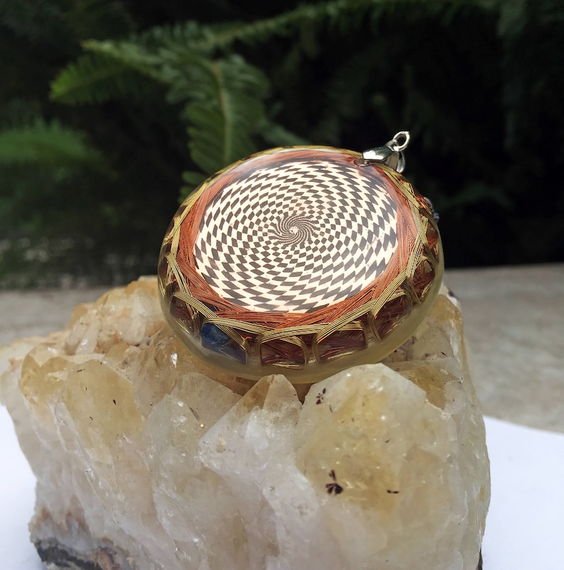 Dr. Patrick Flanagan's Cosmic Sensor Plate Double Coil Pyramidal Resonator Pranic Device Pendant for Energy Healing image 5