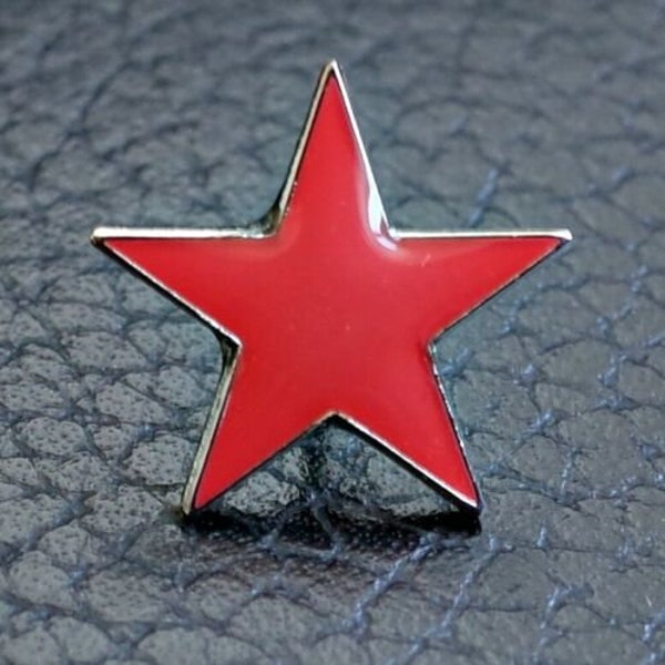 Red Star Lapel Pin Badge Five-pointed Pentagram Communism Communist Symbol CCCP