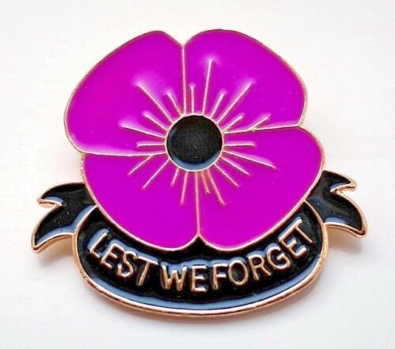 WW1 Comrades of the Great War Red Poppy LEST WE FORGET 2019 UK Veteran pin badge