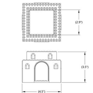 LEGO Compatible Castle Planter with Minifigure Display image 5