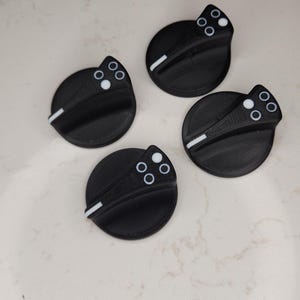 Universal Stove Knobs with Burner Position Marking – Custom Fit for Any Shaft | Cooktop Upgrade | Gas Range, Grill, or RV Stove