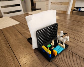 Brick-Compatible Napkin Holder: 3D Printed Table Caddy
