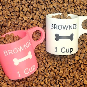 Pet Food Measuring Scoop – Custom Name Dog Food Cup, 3D Printed Personalized Pet Gift