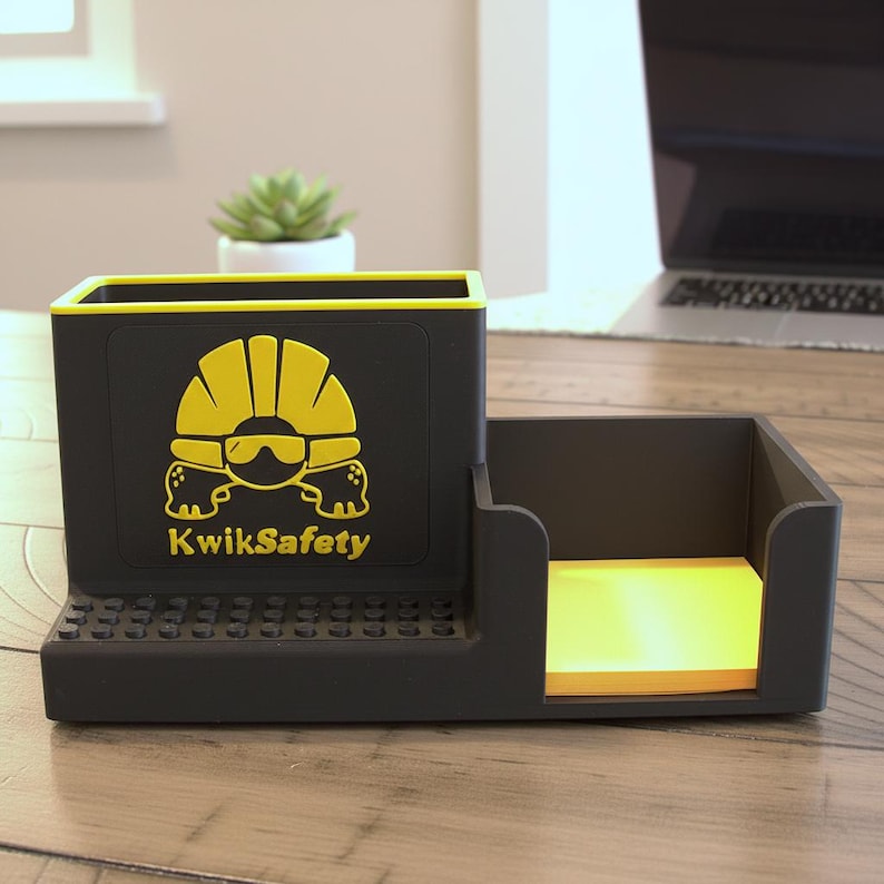 Bureauopberger met aangepast logo - relatiegeschenk met merk - Bulk LEGO-compatibel kantoorcadeau voor teams en onboarding afbeelding 1