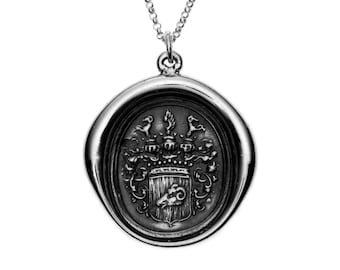 Heraldic Ram Wax Seal Pendant