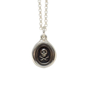 Skull & Crossbones- Mini Wax Seal Pendant