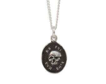 MEMENTO MORI SKULL “Coin” Seal Pendant