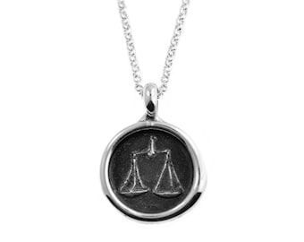 Libra Zodiac Wax Seal Pendant