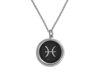 Pisces Symbol Zodiac Pendant