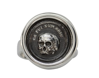 MEMENTO MORI SKULL- Round Wax Ring