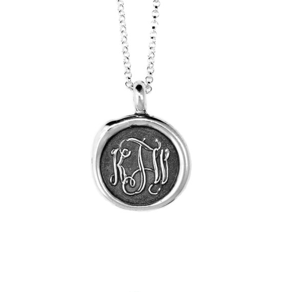 monogram necklace tiffany