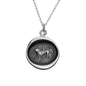 Cupid &quot;Love Conquers All&quot; Wax Seal Pendant