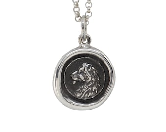 Lion Wax Seal Pendant