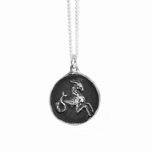 Capricorn Zodiac Coin Pendant