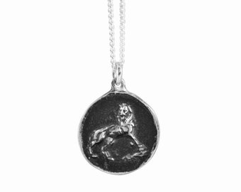 Leo Zodiac Coin Pendant