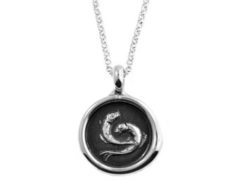 Pisces Zodiac Wax Seal Pendant