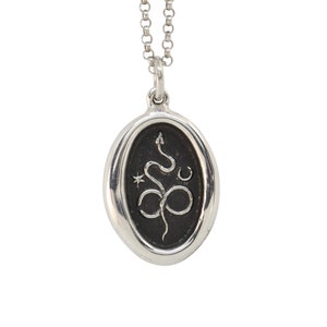 Celestial Infinity Snake Wax Seal Pendant