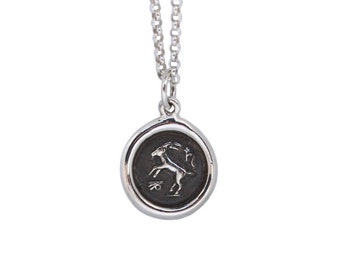 Capricorn Zodiac Mini Wax Seal Pendant