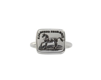 Spirited Horse Intaglio Ring