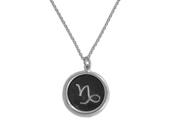 Capricorn Symbol Zodiac Pendant