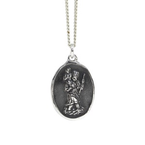 Médaille Saint-Christophe - Pendentif en argent sterling